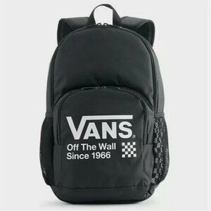 NWT! Vans Alumni Black/White Check Board full size backpack